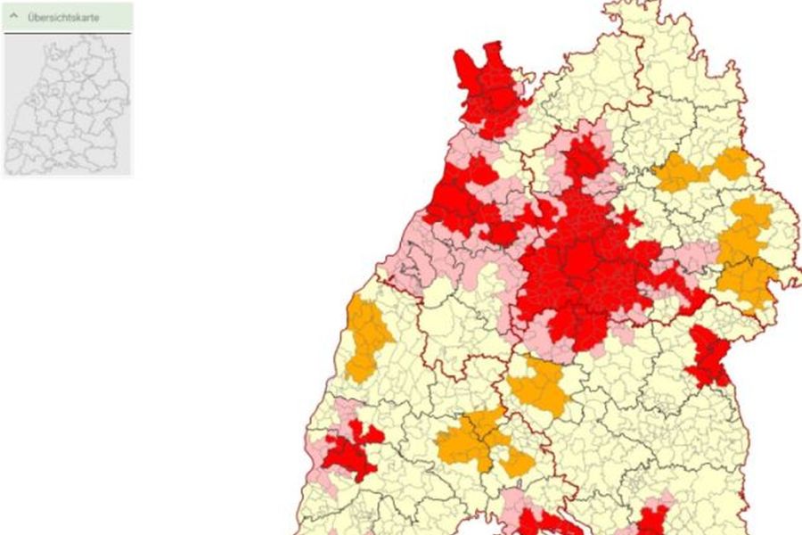 Karte Raumkategorien