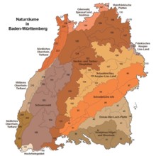 Karte Naturräume